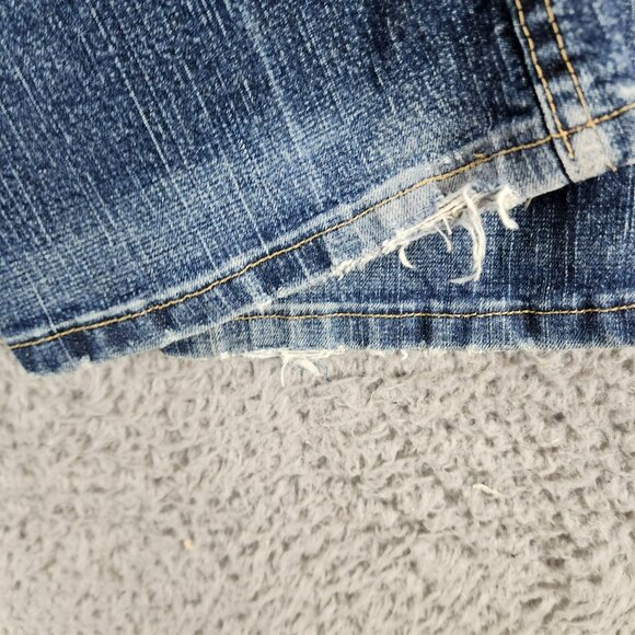 Wrangler Jeans Womens 5 Tall Dark Wash Stretch Mid Rise Bootcut - Picture 9 of 15